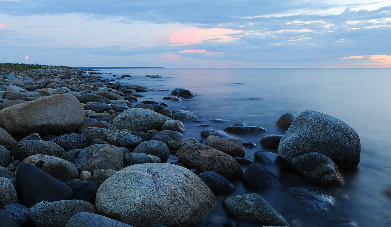 stones by water